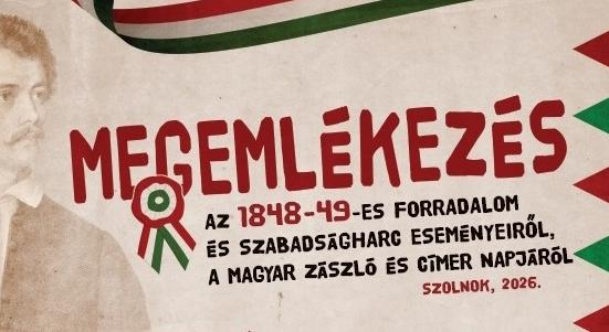 Koszorúzások, ünnepi műsor és felvonulás – így emlékezik Szolnok március 15-re