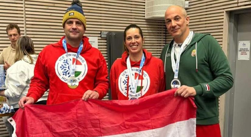 Magyar éremeső a jéghideg vízben