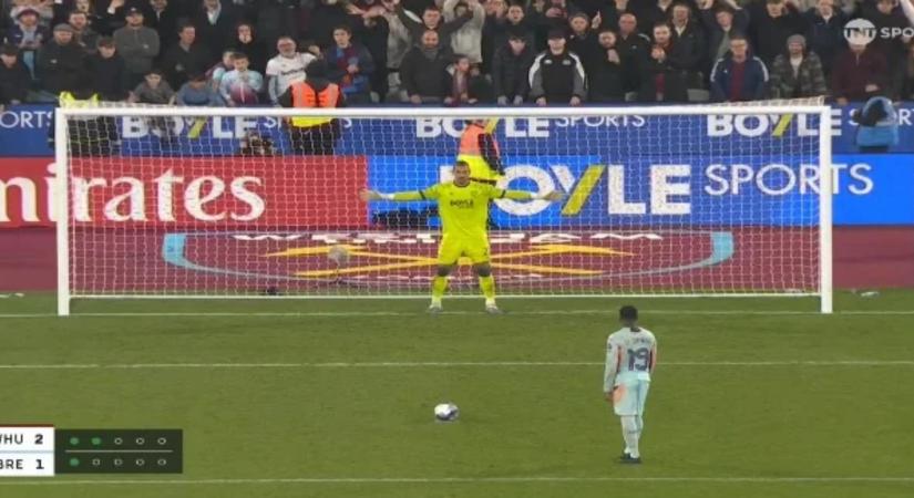 Nagyon laza akart lenni a tizenegyesnél, de csúnyán ráfázott