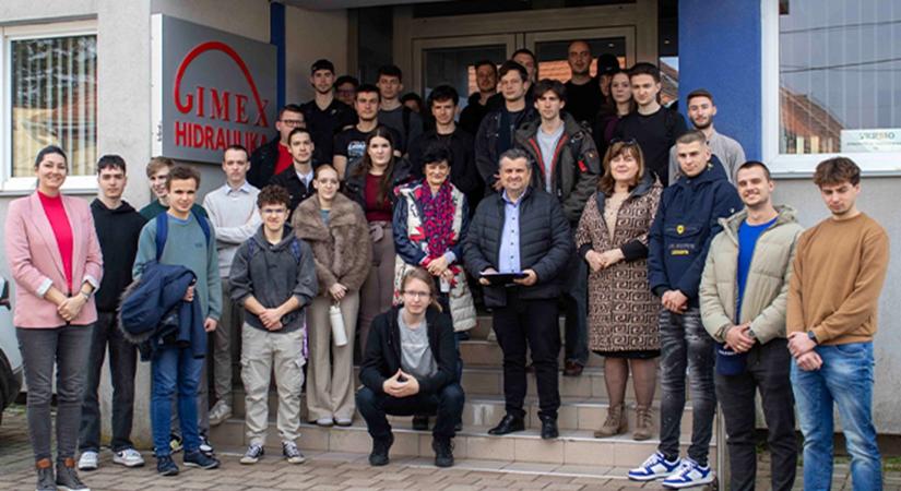 Egyetemi hallgatók látogattak el a GIMEX-hez a Kamara a vállalkozásokért tantárgy keretében