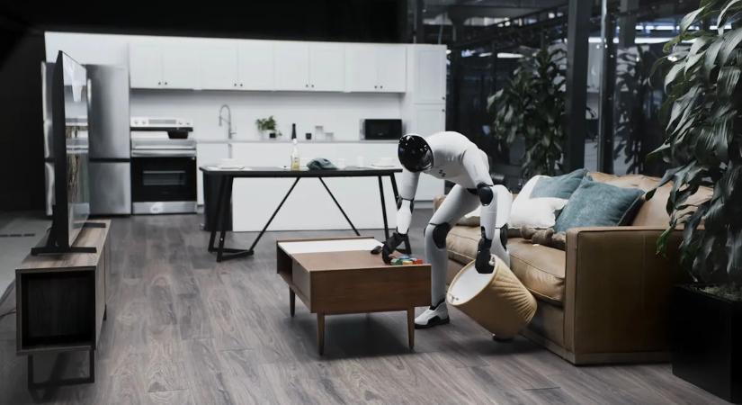 Így tesz rendet a nappaliban egy jól betanított robot