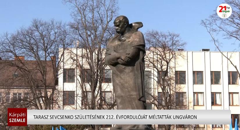 Tarasz Sevcsenko születésének 212. évfordulóját méltatták Ungváron (videó)