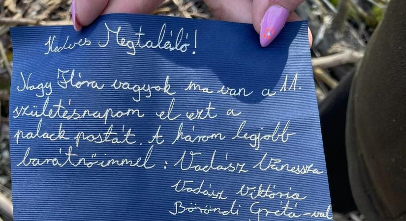 Szigetközi palackposta keresi Vanesszát, Viktóriát és Grétát!