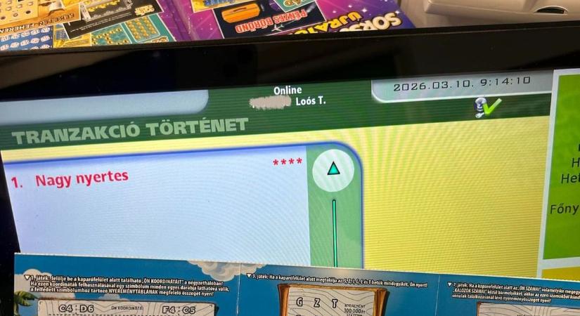 Újabb milliomost ünnepelhet a hajdú-bihari város! Ismét szerencsét hozott a kaparós sorsjegy