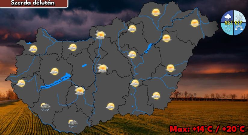 Délután már előfordulhat futó záporeső