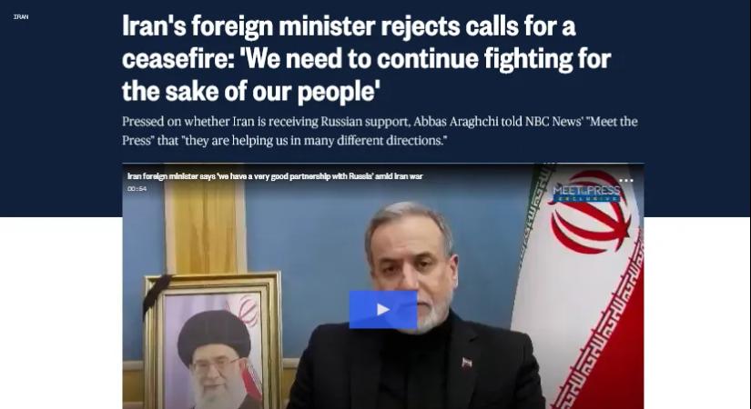 Irán hivatalosan is megerősítette az Oroszországgal folytatott katonai együttműködést a háború idején