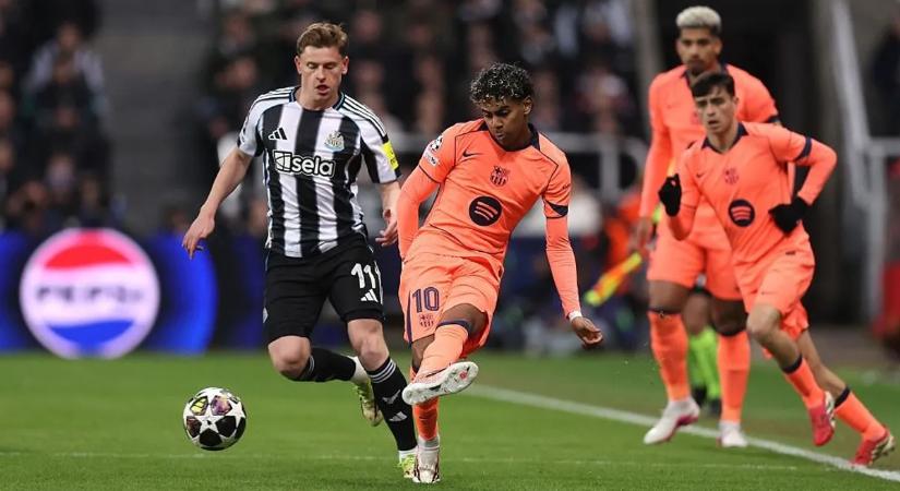 Nagyon nem ment a játék Newcastle-ben a Barcának, de Yamal 96. perces büntetőjével sikerült elkerülni a vereséget