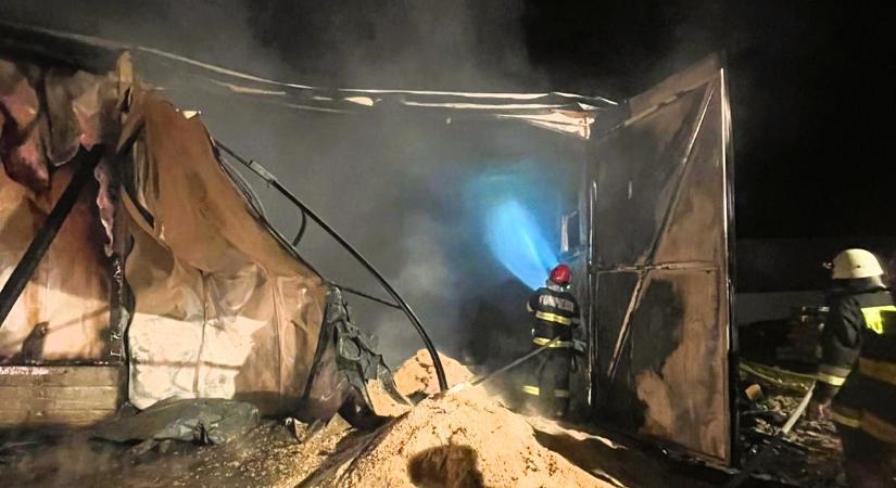 Leégett egy fűrészüzem Szentegyházán