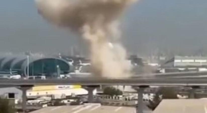 Drónok zuhantak le a dubaji repülőtérnél, civil sérültek is vannak (VIDEÓ)