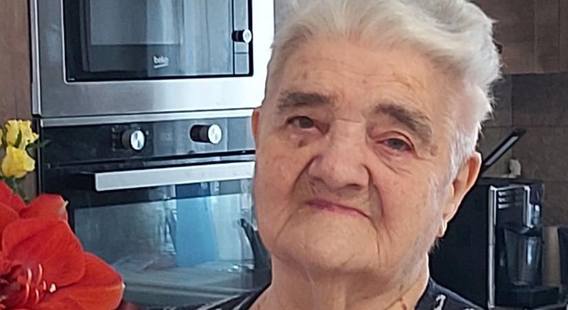 A szépkorú Borsi Imréné köszöntése Hajdúböszörményben