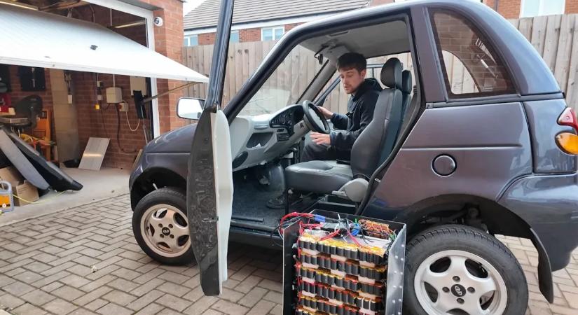 Kidobott e-cigaretták akkumulátorai hajtják ezt a kocsit