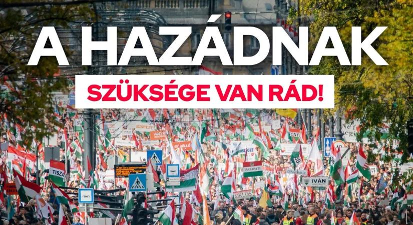 "Mutassuk meg együtt, hogy a magyarokat nem lehet zsarolni!" - Békemenet március 15-én