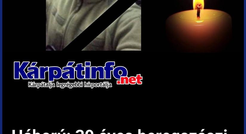 Háború: 39 éves beregszászi járási katona esett el a fronton