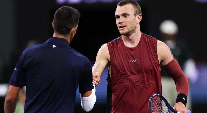 Indian Wells: Jack Draper döntő szettes meccsen győzte le Novak Djokovicsot