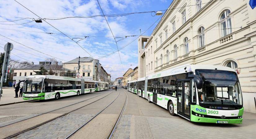 Elektromos buszok álltak forgalomba Miskolcon