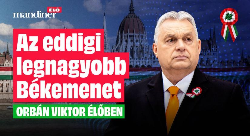 Hatalmas erődemonstráció a Kossuth téren: kövesse velünk élőben a Békemenetet!