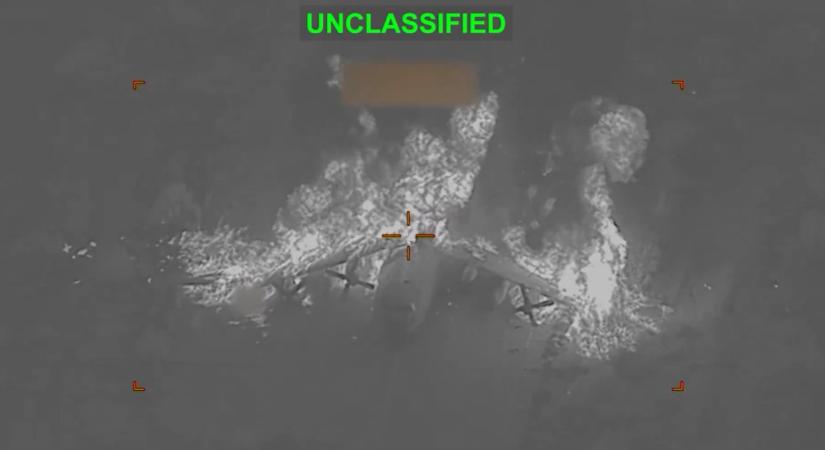 Iráni katonai gépekre mértek pusztító csapást az amerikaiak – videó