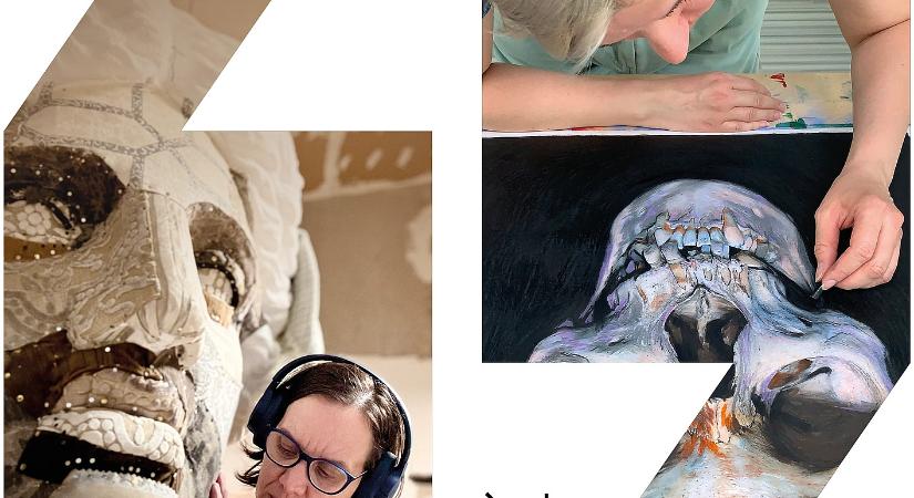 Erős Apolka és Szabó Klára Petra közös kiállítása nyílik szombat délben az Alföldi Galériában