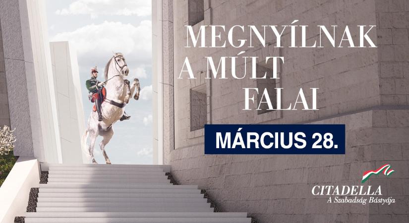 Március 28-án megnyílik a Citadella