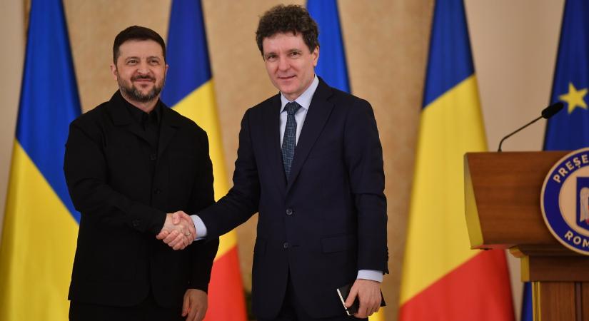 Közös dróngyártásról, energetikai együttműködésről beszélt Zelenszkij Bukarestben