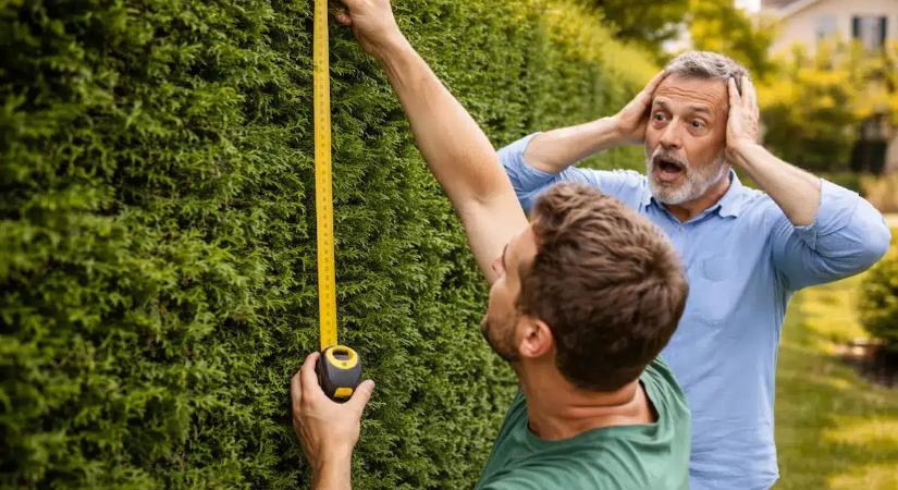 Lemértem a szomszéd sövényét – még ő is meglepődött az eredményen