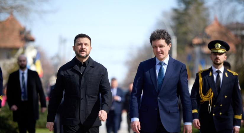 Zelenszkij megállapodást kötött a román elnökkel Bukarestben