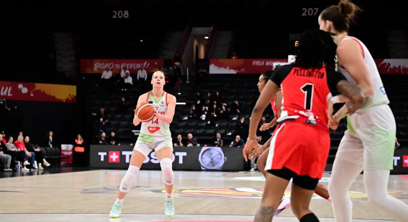 Huszonkét ponttal kikaptunk Kanadától a női kosárlabda vb-selejtezőtornán