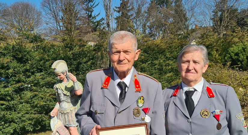 Hatvan éve áll a tűzoltóság szolgálatában a kőszegi Markovits József "Szepi bácsi"
