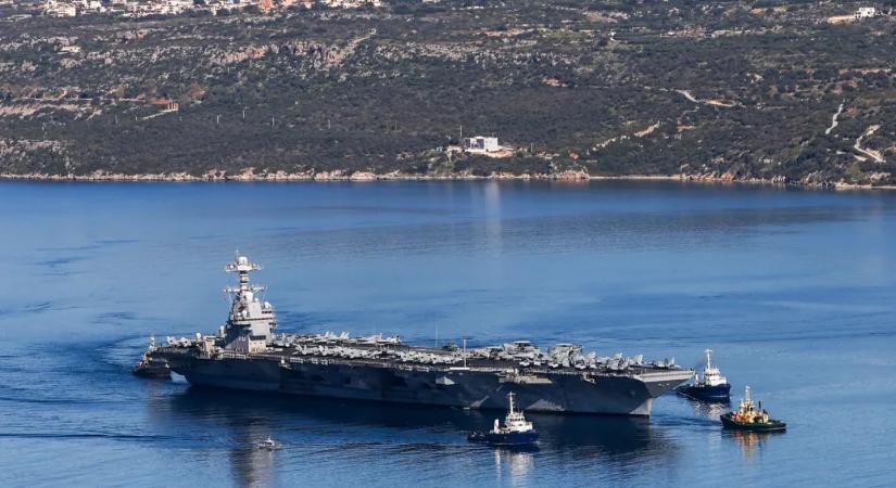 Tűz ütött ki a USS Gerald R. Ford repülőgép-hordozón Szaúd-Arábia partjainál
