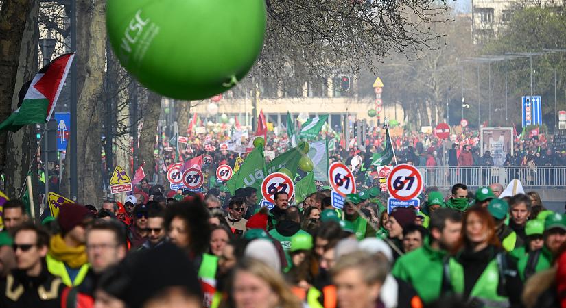 Brüsszelben 80 ezren vonultak utcára