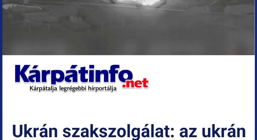 Ukrán szakszolgálat: az ukrán erők csapást mértek egy dél-oroszországi olajszivattyú-állomásra