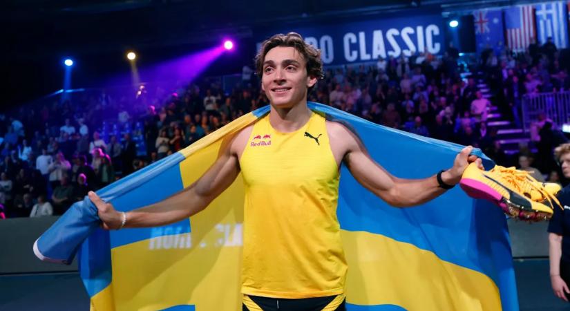 Duplantis tizenötödször is megdöntötte a rúdugrás világcsúcsát