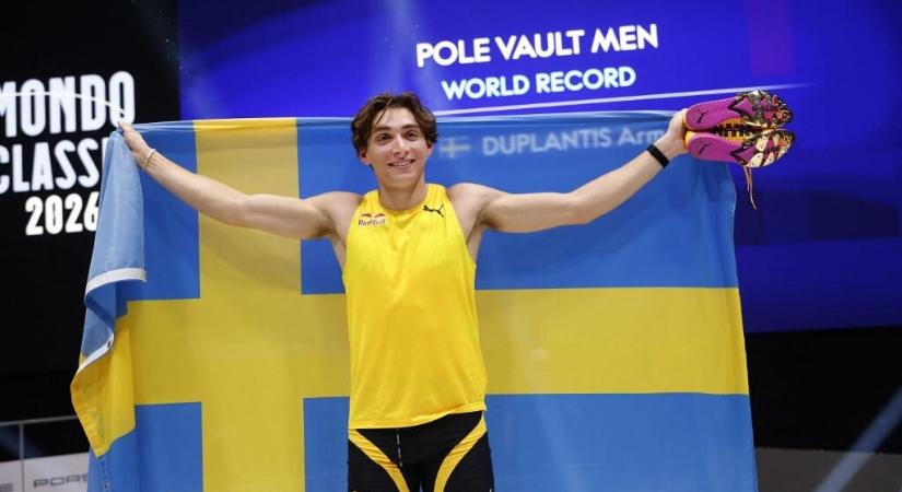Duplantis tizenötödször is világcsúcsot döntött rúdugrásban