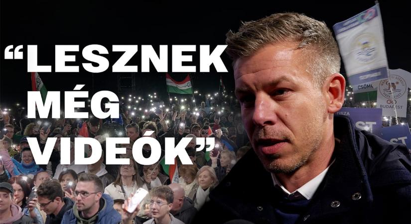 „Lesznek még videók” – Magyar Péter a gödi Samsung-gyárnál