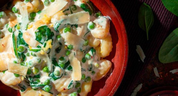 Citromos-ricottás gnocchi édeskés zöldborsóval: 30 perces ebéd