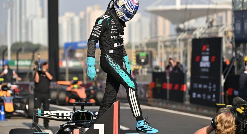 Russell a kínai sprintidőmérőn is ellenállhatatlan volt