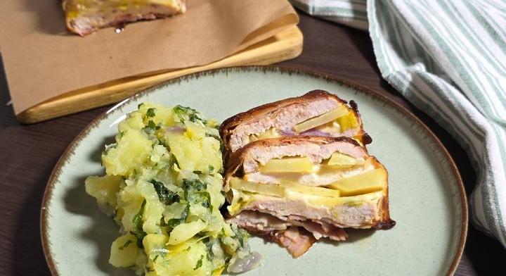 Csirkealagút krumplival és sajttal töltve: lépésről lépésre mutatjuk