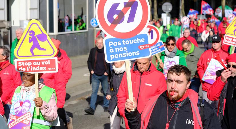 Tízezrek tüntettek a megszorítások ellen Brüsszelben