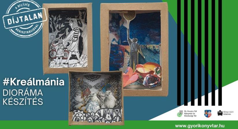 Kézműveskedésre fel! Diorámát készíthetünk a győri könyvtárban