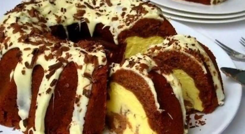 Mindenki azt hiszi, órákig készült, pedig csak 15 perc munka volt ez a kakaós kuglóf