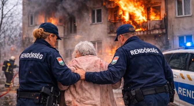 Égő lakásból mentettek ki egy nőt Miskolcon