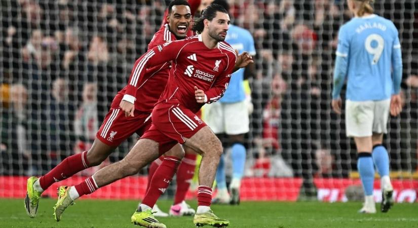 Szoboszlai lőtte a Liverpool két legszebb gólját februárban