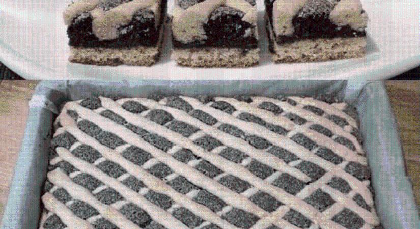 A nagymamák kedvence: ez a mákos rácsos pite mindig elfogy a tepsiből