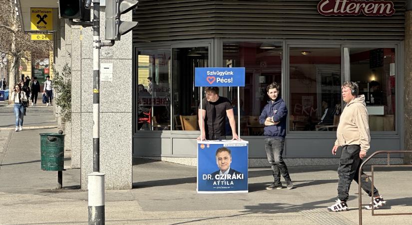 Kínos jelenet a fideszes pultnál, Pécsett: hidegzuhanyt kaptak az aláírásgyűjtők