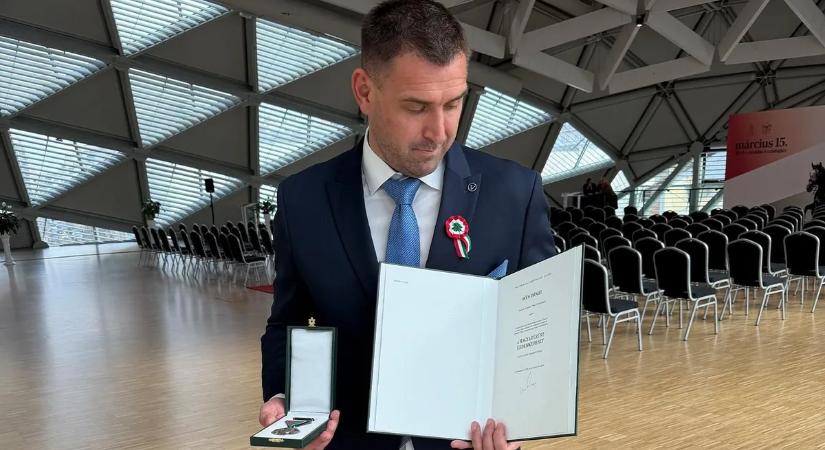 Böde Dániel állami kitüntetésben részesült