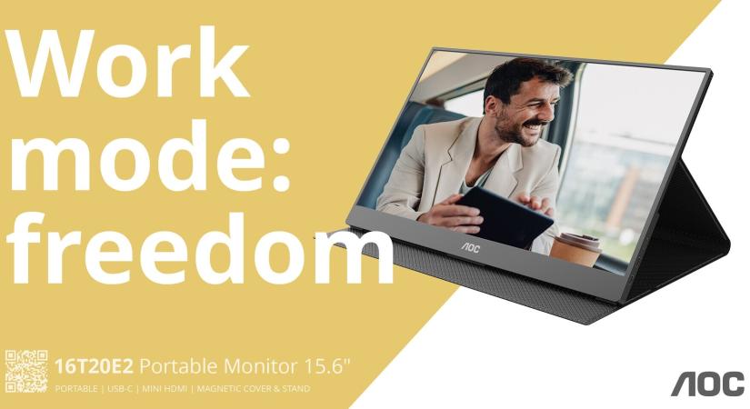 Az AOC hordozható monitora megkímél az anyagi csődtől
