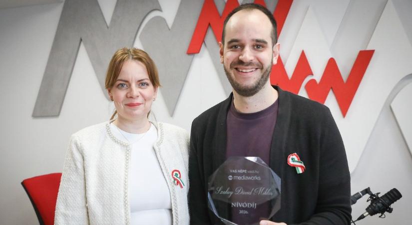A Vas Népe Nívódíját az idén Szalay Dávid digitális szerkesztő kapta
