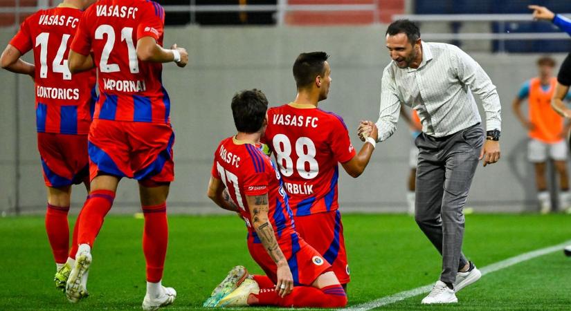 „Pont ezért esett rám a választás” – robog a Vasas az NB I felé, de Erős Gábor óva int a rangadó előtt