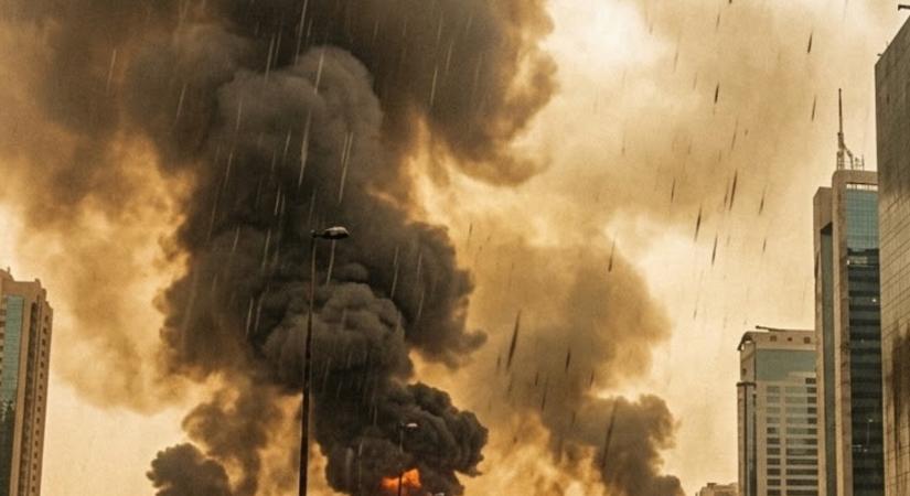 Fekete eső és toxikus felhők: eddig elhallgatott katasztrófát hozott az iráni háború