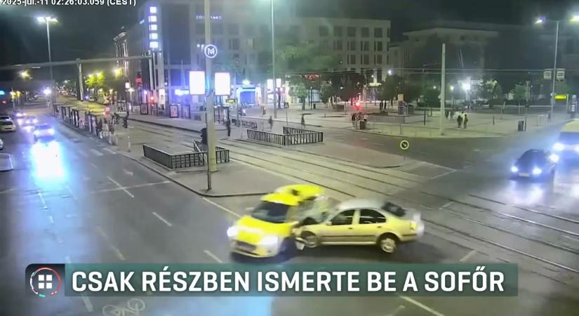 Bedrogozva menekült, taxinak csapódott